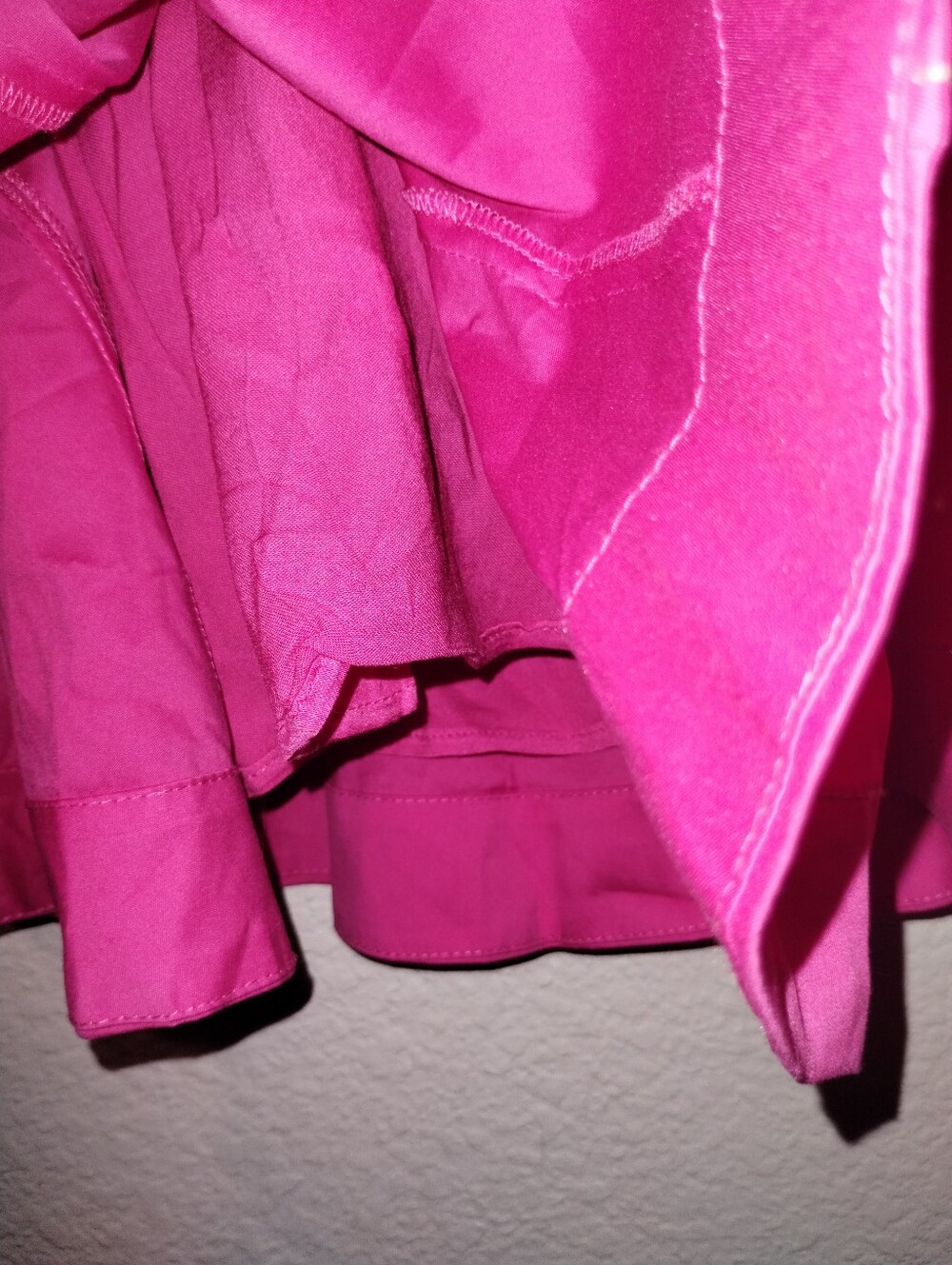 By Anthropologie Dress Hot Pink Size Medium Fit & Flare Barbiecore - Picture 9 of 16